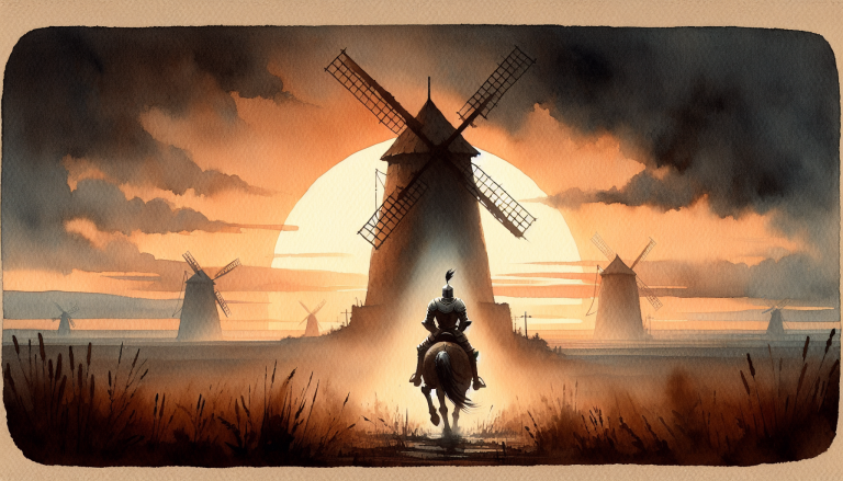 When Dreams Meet Delusion: The Epic Saga of Tilting at Windmills
